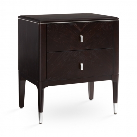 Colette Nightstand: Silver